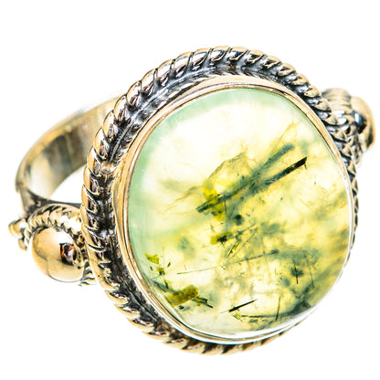 Prehnite Rings handcrafted by Ana Silver Co - RING121071 - Photo 2
