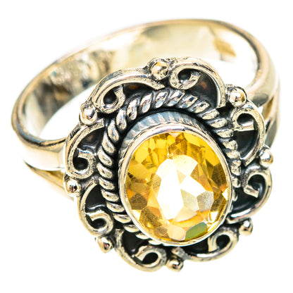 Citrine Rings handcrafted by Ana Silver Co - RING121076 - Photo 2