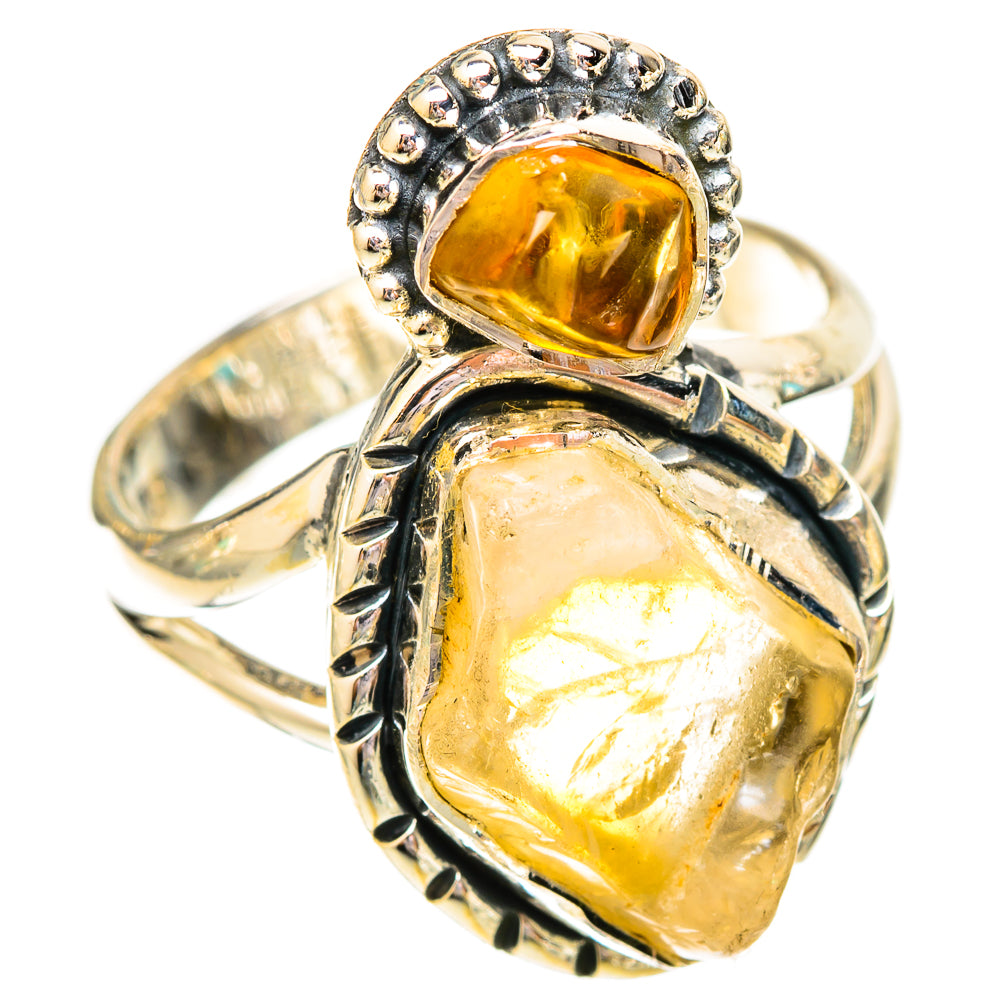 Citrine Rings handcrafted by Ana Silver Co - RING121077 - Photo 2