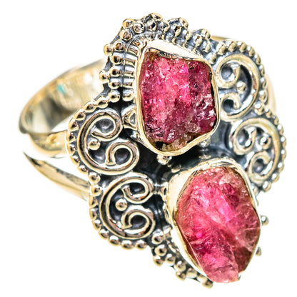 Pink Tourmaline Rings handcrafted by Ana Silver Co - RING121078 - Photo 2