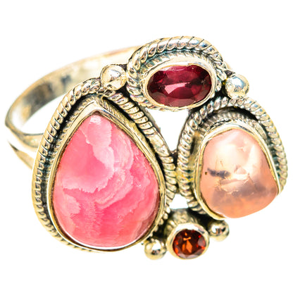 Rhodochrosite Rings handcrafted by Ana Silver Co - RING121079 - Photo 2