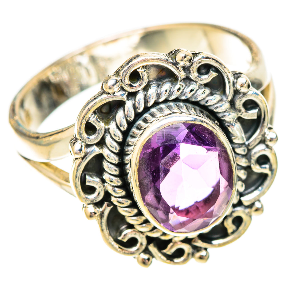 Amethyst Rings handcrafted by Ana Silver Co - RING121083 - Photo 2