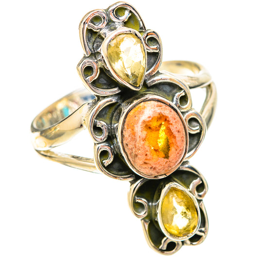 Mexican Fire Opal Rings handcrafted by Ana Silver Co - RING121090 - Photo 2
