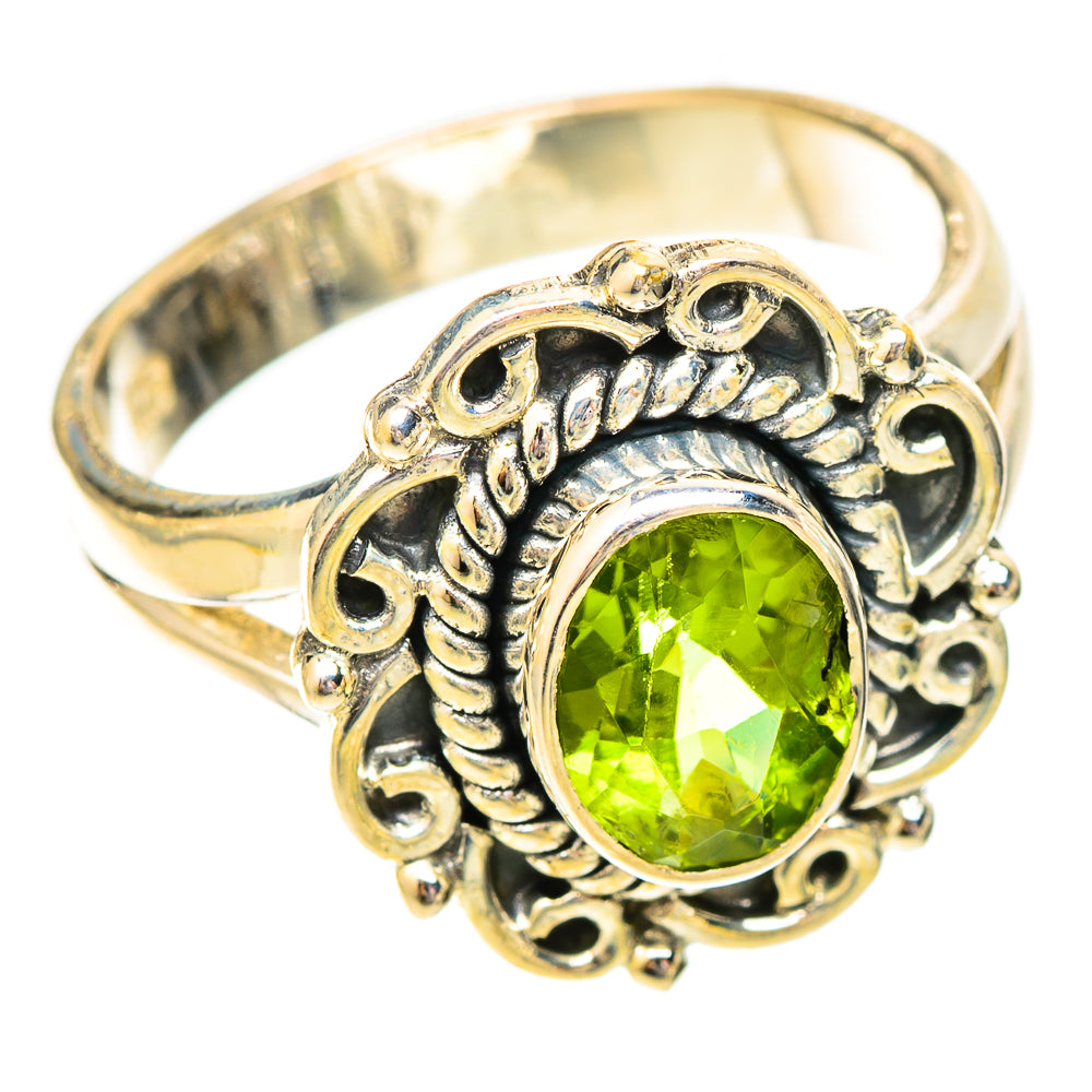 Peridot Rings handcrafted by Ana Silver Co - RING121103 - Photo 2