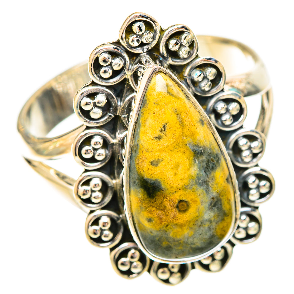 Ocean Jasper Rings handcrafted by Ana Silver Co - RING121105 - Photo 2