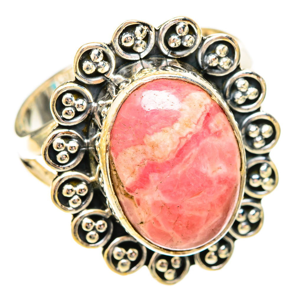 Rhodochrosite Rings handcrafted by Ana Silver Co - RING121108 - Photo 2