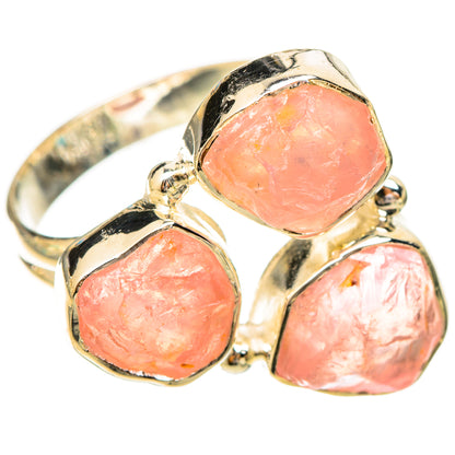 Rose Quartz Rings handcrafted by Ana Silver Co - RING121109 - Photo 2