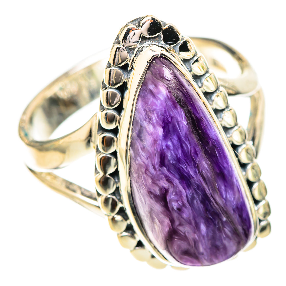 Charoite Rings handcrafted by Ana Silver Co - RING121113 - Photo 2