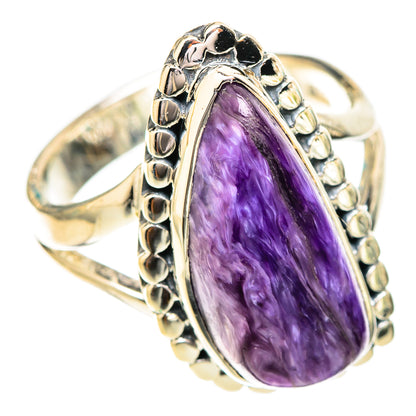 Charoite Rings handcrafted by Ana Silver Co - RING121113 - Photo 2