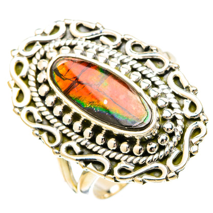 Ammolite Rings handcrafted by Ana Silver Co - RING121121 - Photo 2