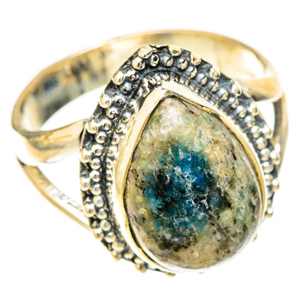 K2 Blue Azurite Rings handcrafted by Ana Silver Co - RING121122 - Photo 2
