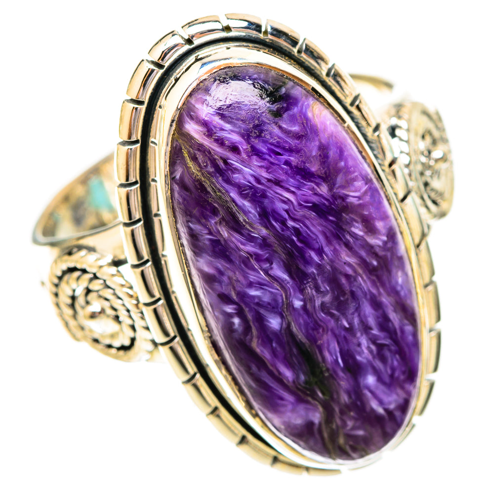 Charoite Rings handcrafted by Ana Silver Co - RING121140 - Photo 2