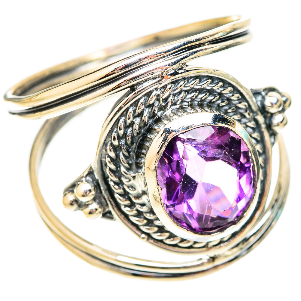 Amethyst Rings handcrafted by Ana Silver Co - RING121142 - Photo 2
