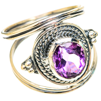 Amethyst Rings handcrafted by Ana Silver Co - RING121142 - Photo 2