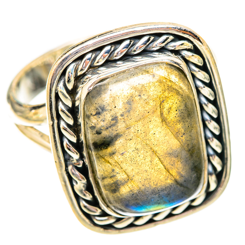 Labradorite Rings handcrafted by Ana Silver Co - RING121151 - Photo 2
