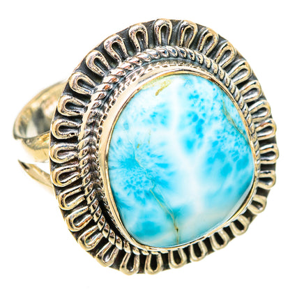 Larimar Rings handcrafted by Ana Silver Co - RING121152 - Photo 2