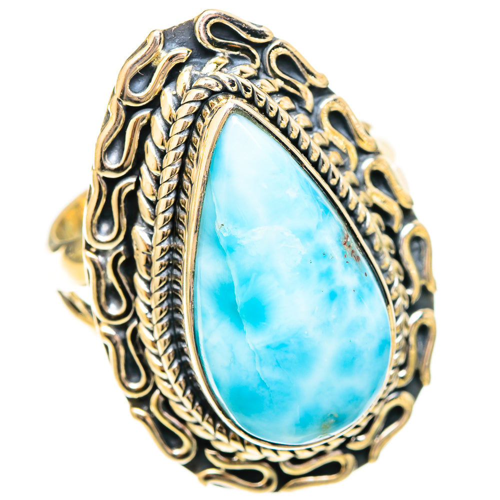 Larimar Rings handcrafted by Ana Silver Co - RING121157 - Photo 2