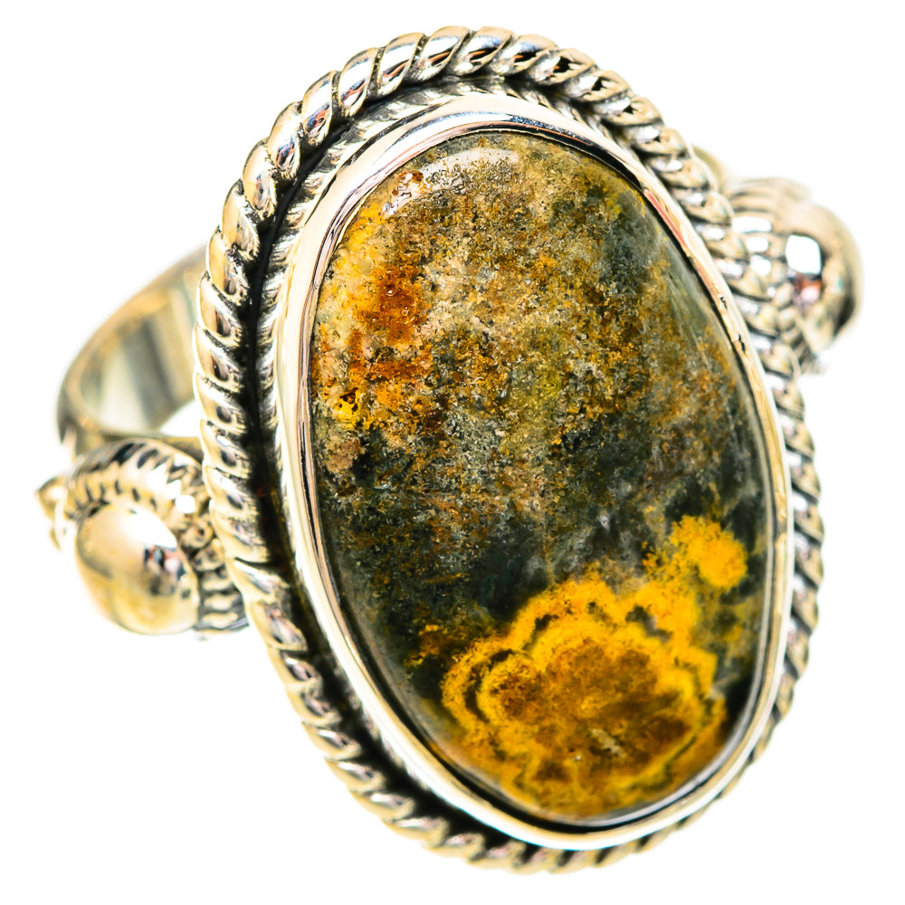 Ocean Jasper Rings handcrafted by Ana Silver Co - RING121163 - Photo 2