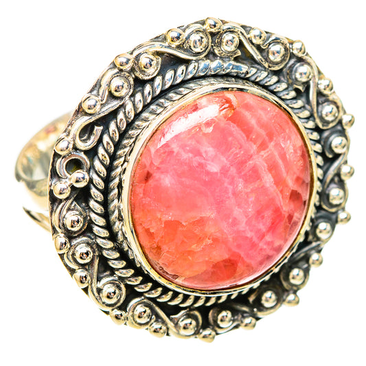 Rhodochrosite Rings handcrafted by Ana Silver Co - RING121168 - Photo 2