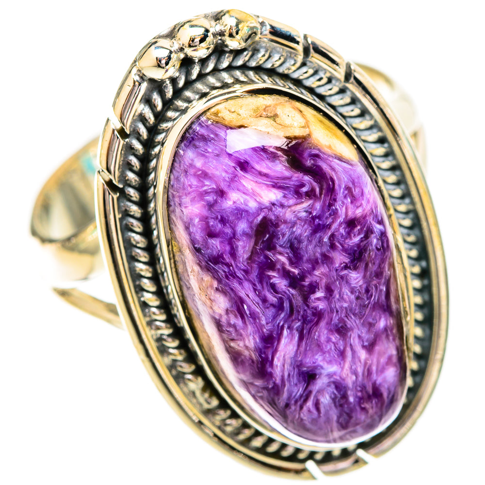 Charoite Rings handcrafted by Ana Silver Co - RING121169 - Photo 2