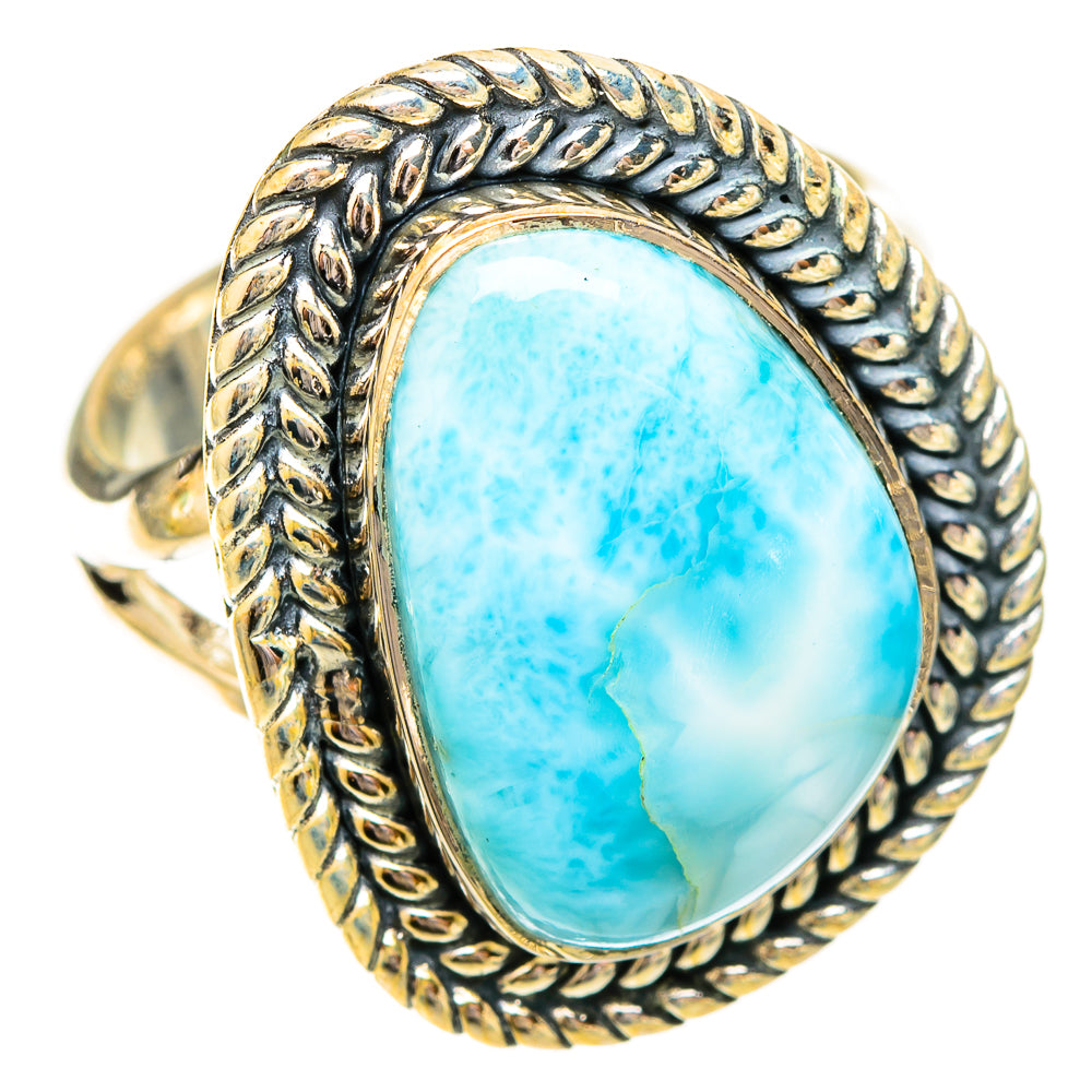 Larimar Rings handcrafted by Ana Silver Co - RING121178 - Photo 2