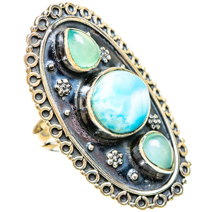 Larimar Rings handcrafted by Ana Silver Co - RING121181 - Photo 2