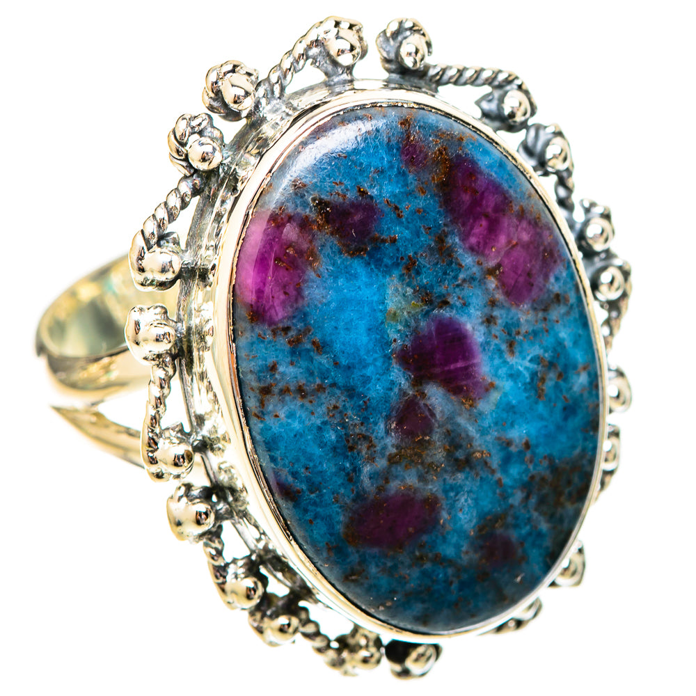 Ruby Fuchsite Rings handcrafted by Ana Silver Co - RING121183 - Photo 2