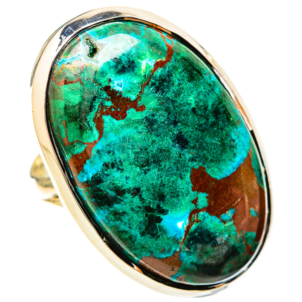 Chrysocolla Rings handcrafted by Ana Silver Co - RING121189 - Photo 2