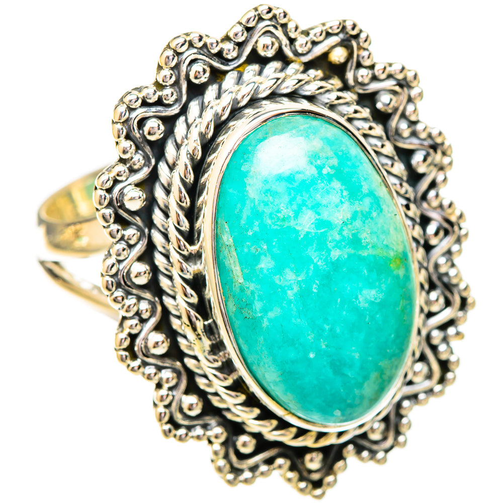 Amazonite Rings handcrafted by Ana Silver Co - RING121192 - Photo 2