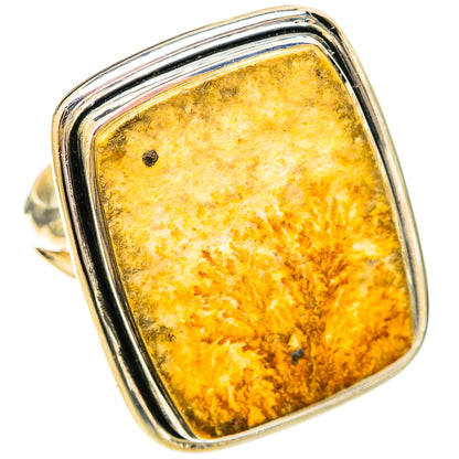 Germany Psilomelane Dendrite Rings handcrafted by Ana Silver Co - RING121204 - Photo 2