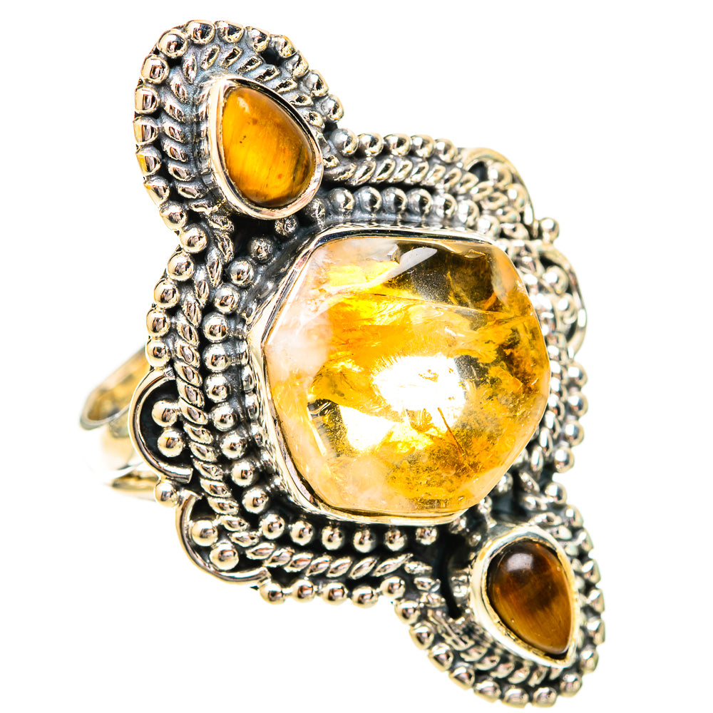 Citrine Rings handcrafted by Ana Silver Co - RING121207 - Photo 2