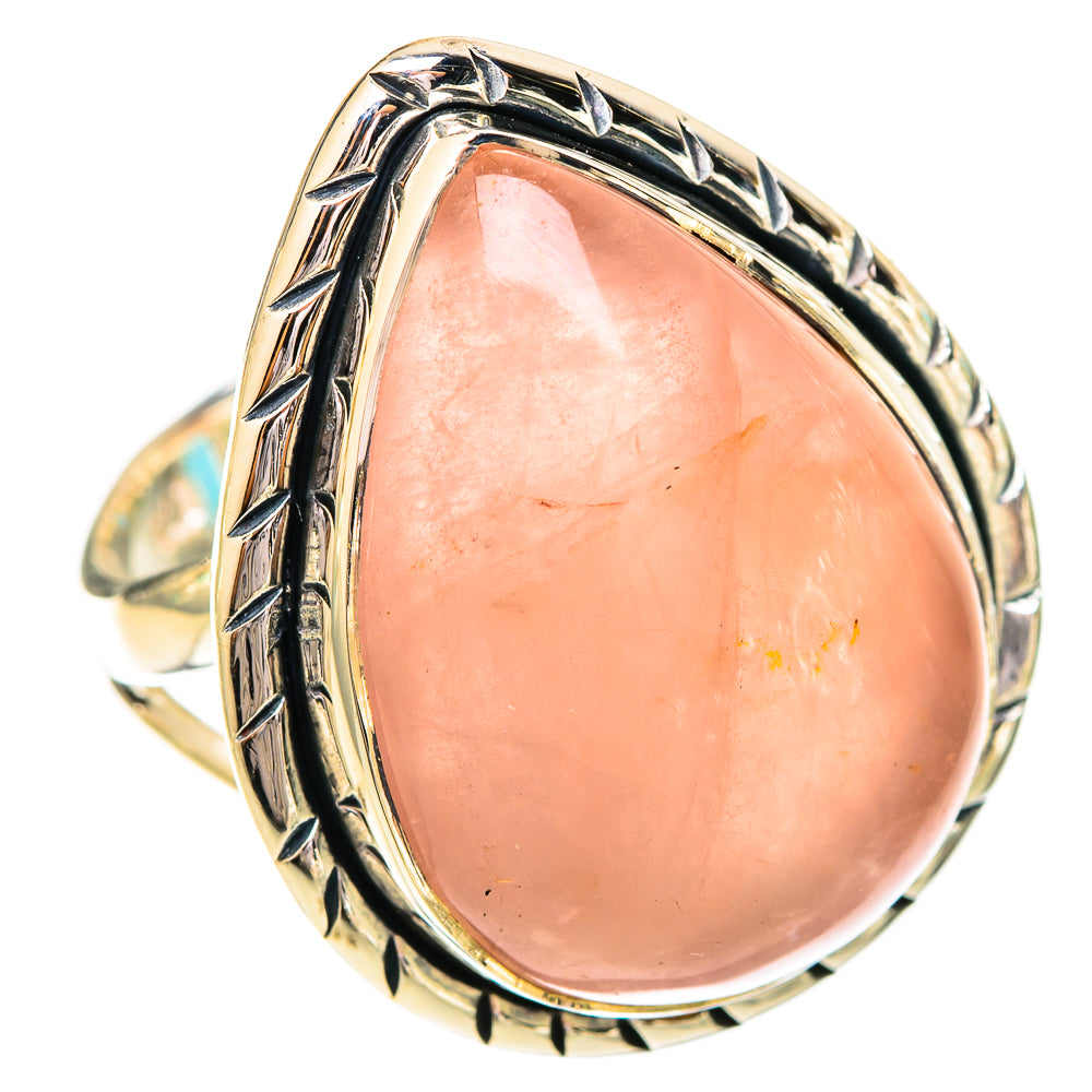 Rose Quartz Rings handcrafted by Ana Silver Co - RING121209 - Photo 2