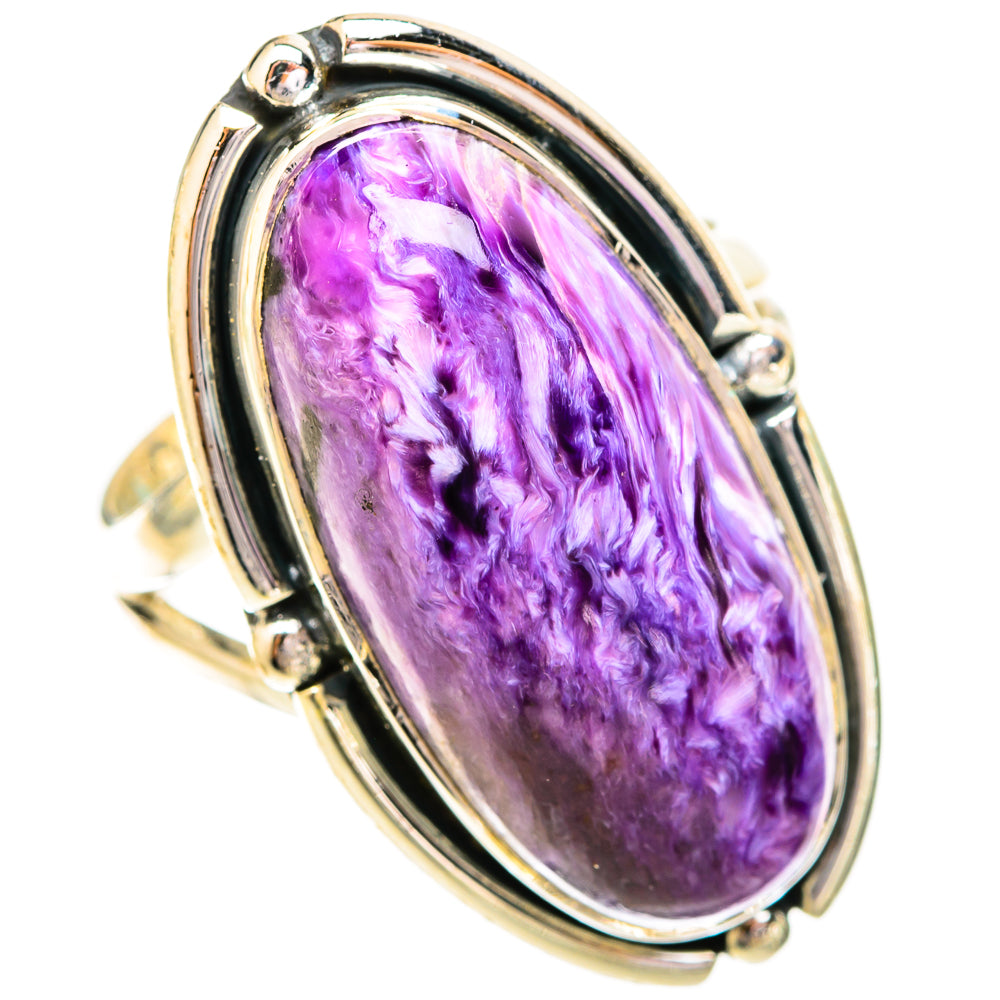 Charoite Rings handcrafted by Ana Silver Co - RING121212 - Photo 2