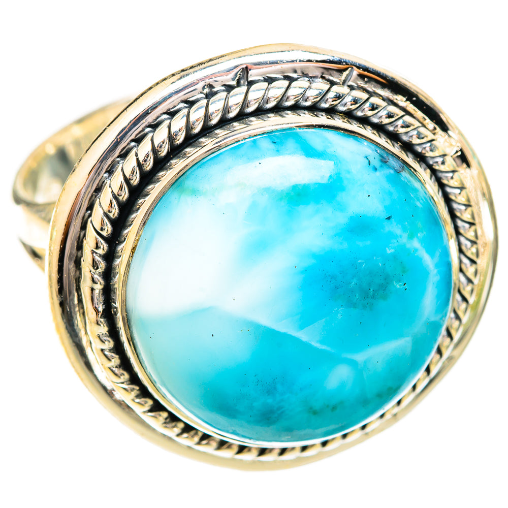 Larimar Rings handcrafted by Ana Silver Co - RING121240 - Photo 2