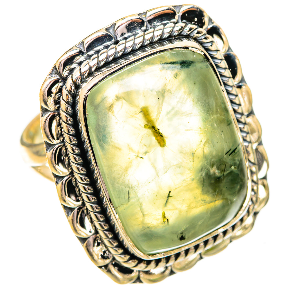 Prehnite Rings handcrafted by Ana Silver Co - RING121242 - Photo 2