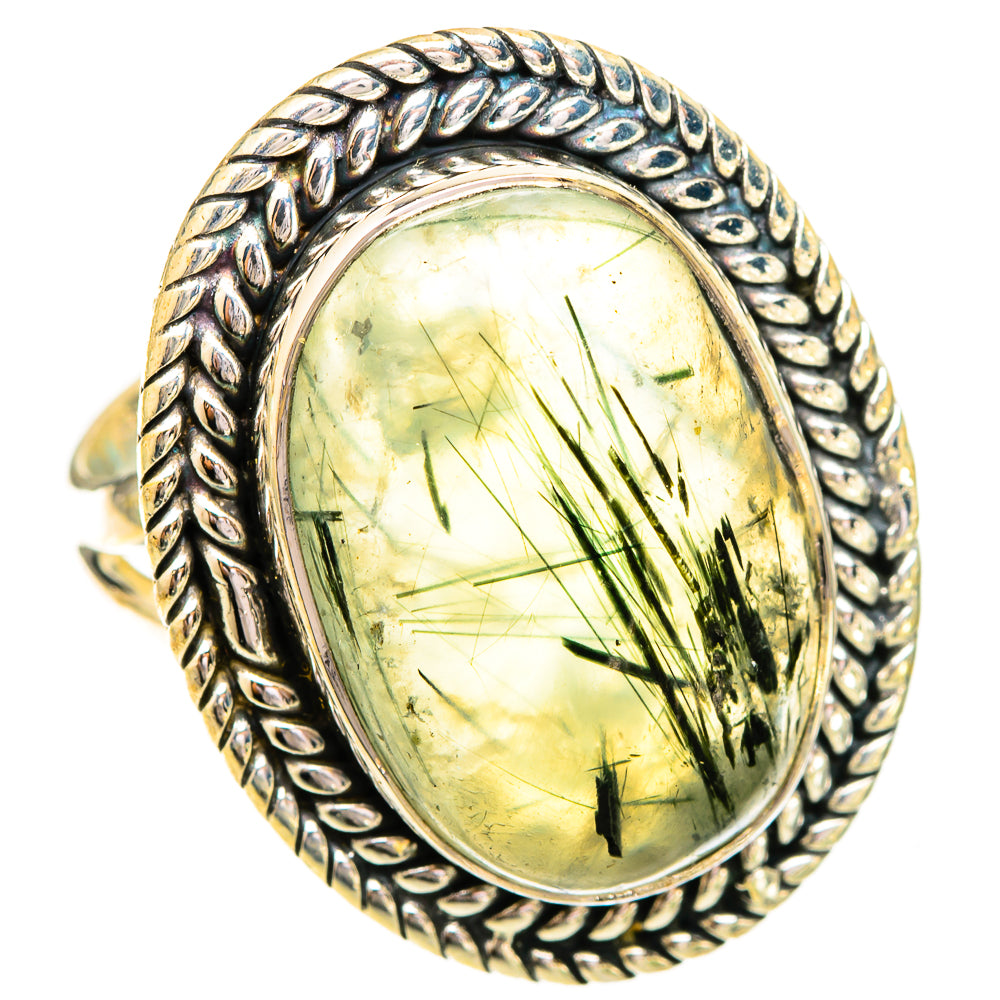 Prehnite Rings handcrafted by Ana Silver Co - RING121245 - Photo 2