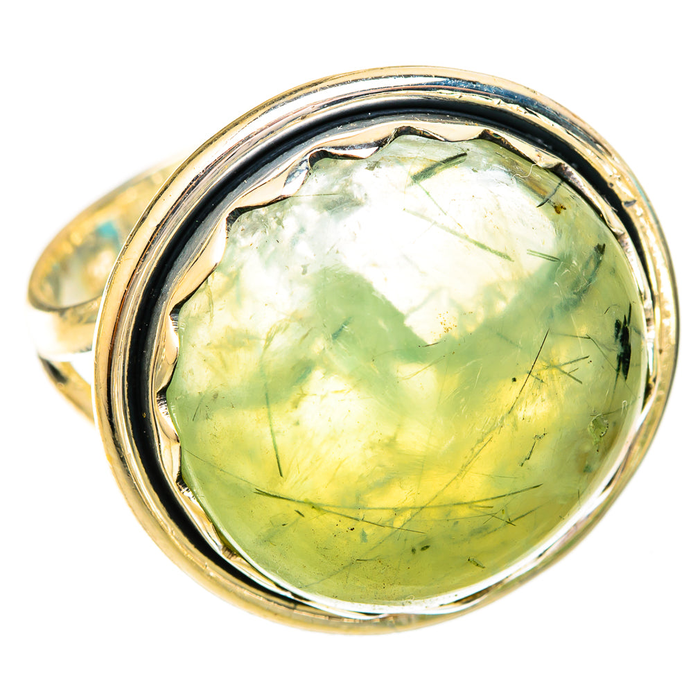 Prehnite Rings handcrafted by Ana Silver Co - RING121247 - Photo 2
