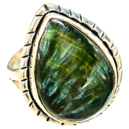 Seraphinite Rings handcrafted by Ana Silver Co - RING121249 - Photo 2
