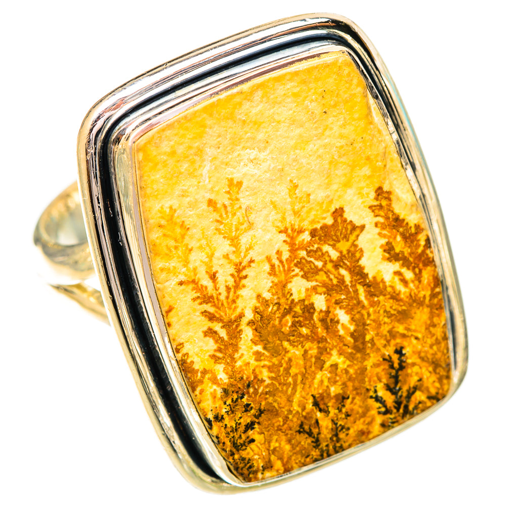 Germany Psilomelane Dendrite Rings handcrafted by Ana Silver Co - RING121252 - Photo 2