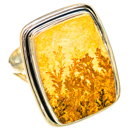 Germany Psilomelane Dendrite Rings handcrafted by Ana Silver Co - RING121252 - Photo 2