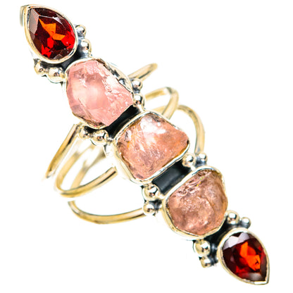 Rose Quartz Rings handcrafted by Ana Silver Co - RING121256 - Photo 2