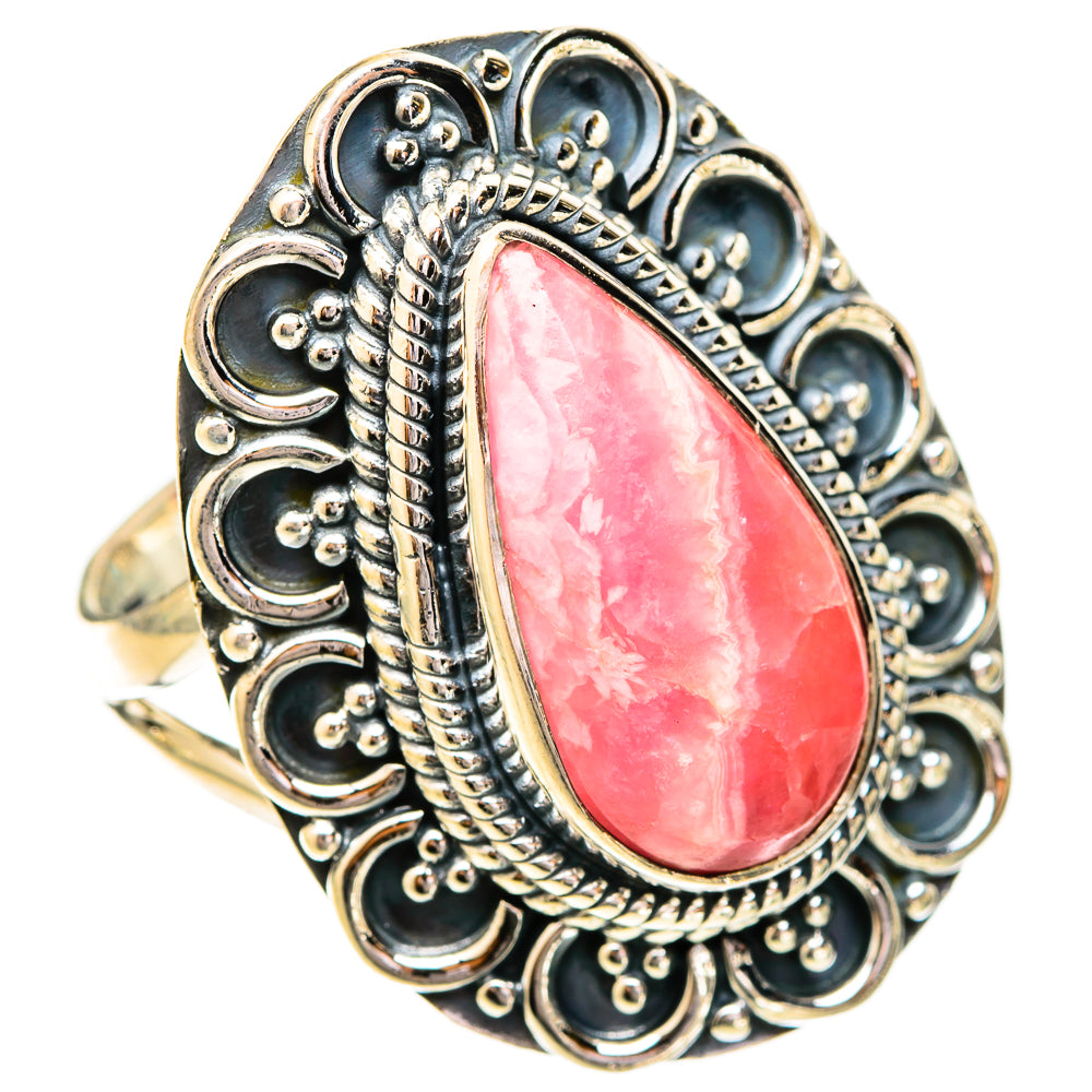 Rhodochrosite Rings handcrafted by Ana Silver Co - RING121258 - Photo 2