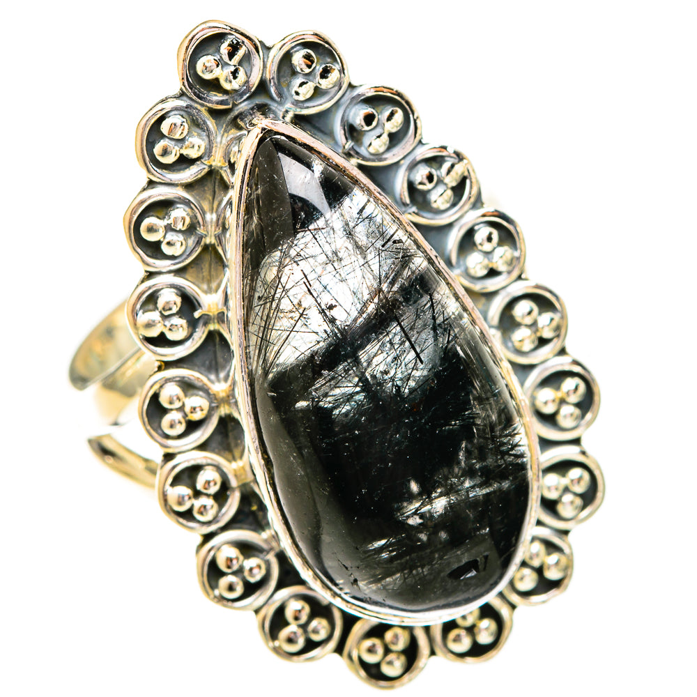 Tourmalinated Quartz Rings handcrafted by Ana Silver Co - RING121266 - Photo 2