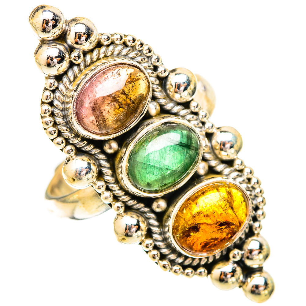 Ethiopian Opal Rings handcrafted by Ana Silver Co - RING121274 - Photo 2