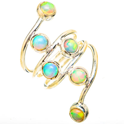 Ethiopian Opal Rings handcrafted by Ana Silver Co - RING121275 - Photo 2