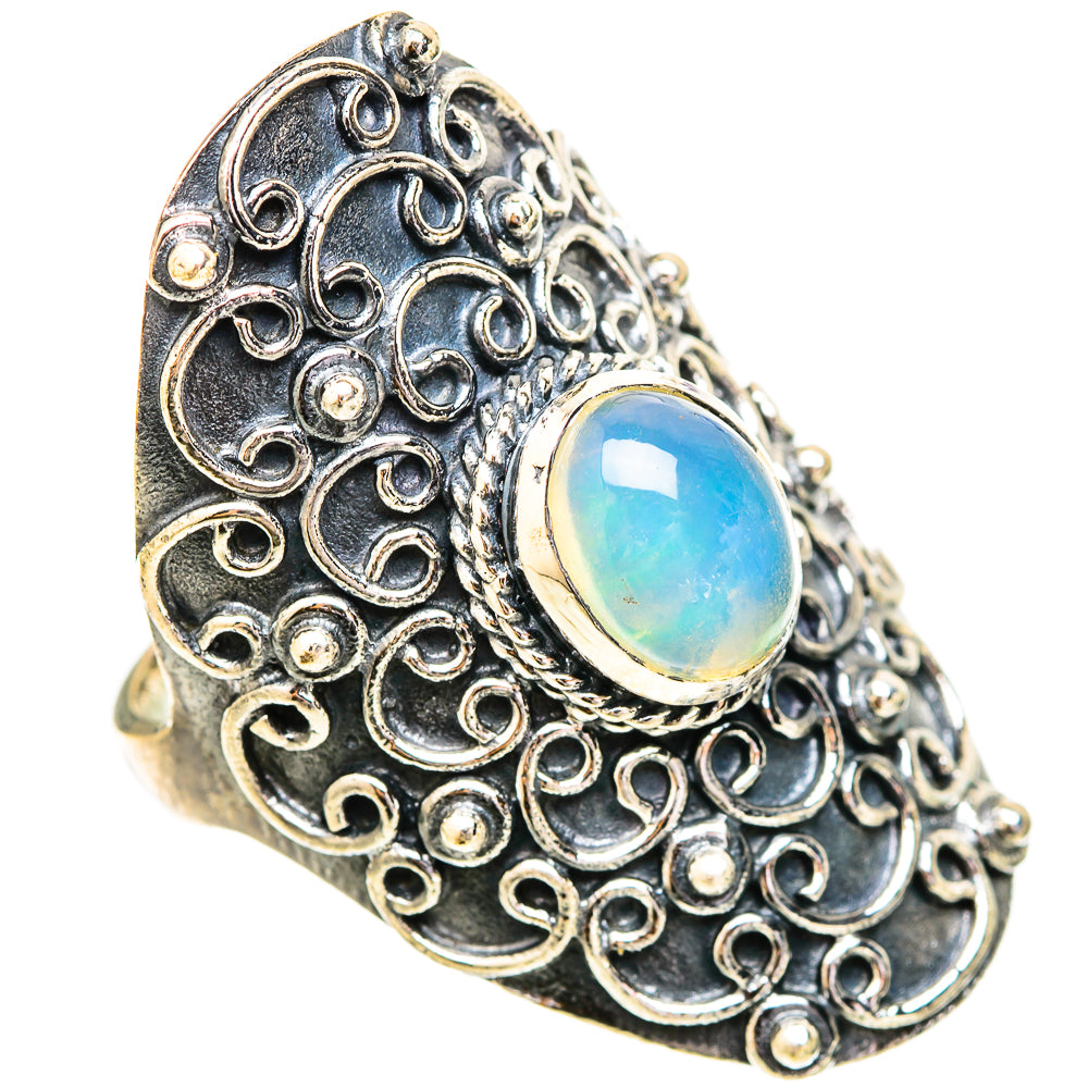 Ethiopian Opal Rings handcrafted by Ana Silver Co - RING121276 - Photo 2