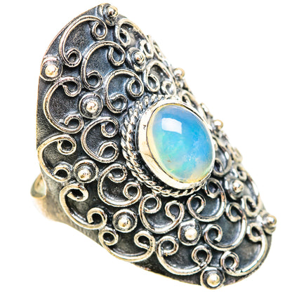 Ethiopian Opal Rings handcrafted by Ana Silver Co - RING121276 - Photo 2