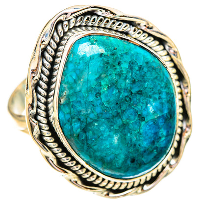 Chrysocolla Rings handcrafted by Ana Silver Co - RING121286 - Photo 2