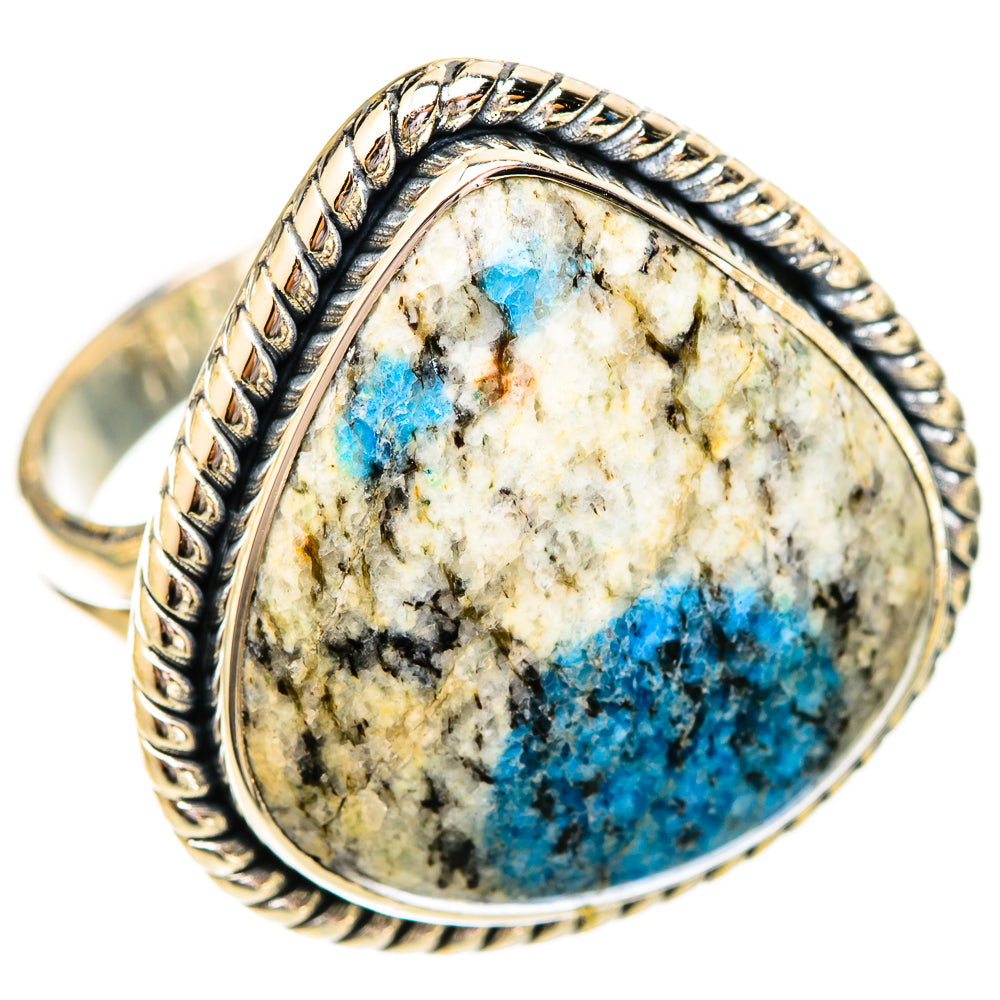 K2 Blue Azurite Rings handcrafted by Ana Silver Co - RING121288 - Photo 2