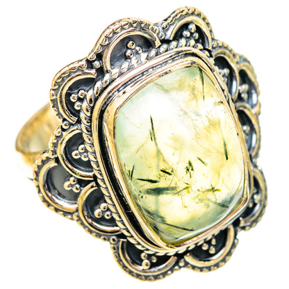 Prehnite Rings handcrafted by Ana Silver Co - RING121297 - Photo 2